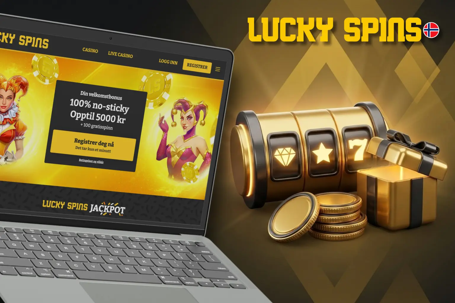 Lucky Spins Norge med bonus og raske uttak