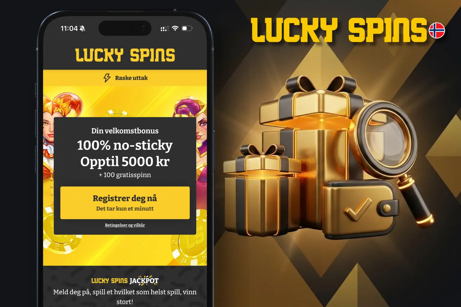 Lucky Spins bonusbeløp varierer mellom tilbud og partnersider